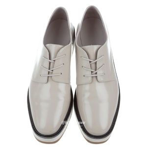 Vince Reed Lace-Up Taupe Patent Oxford EUC